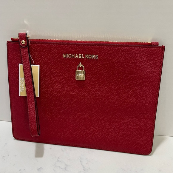Michael Kors Red Wristlet - Picture 1 of 5